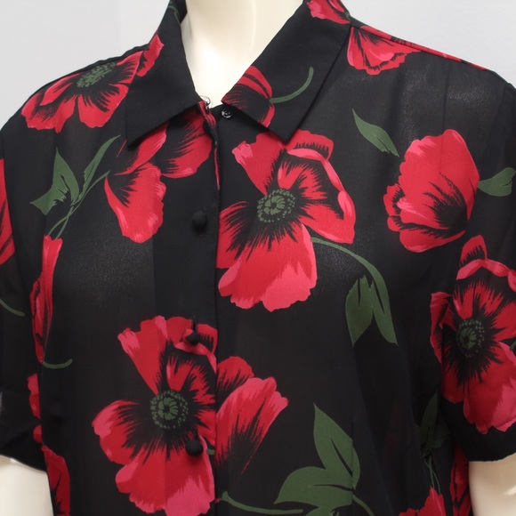 Red Flower Shirt Best Sale, 51% OFF 
